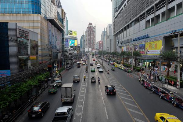 Pratunam Street In Bangkok